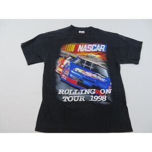 90s NASCAR T-Shirt, Rolling On Tour 1998, Sz L